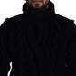 Elegant Black Cashmere Turtleneck Sweater