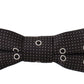 Polka Dot Silk Bow Tie in Black and White