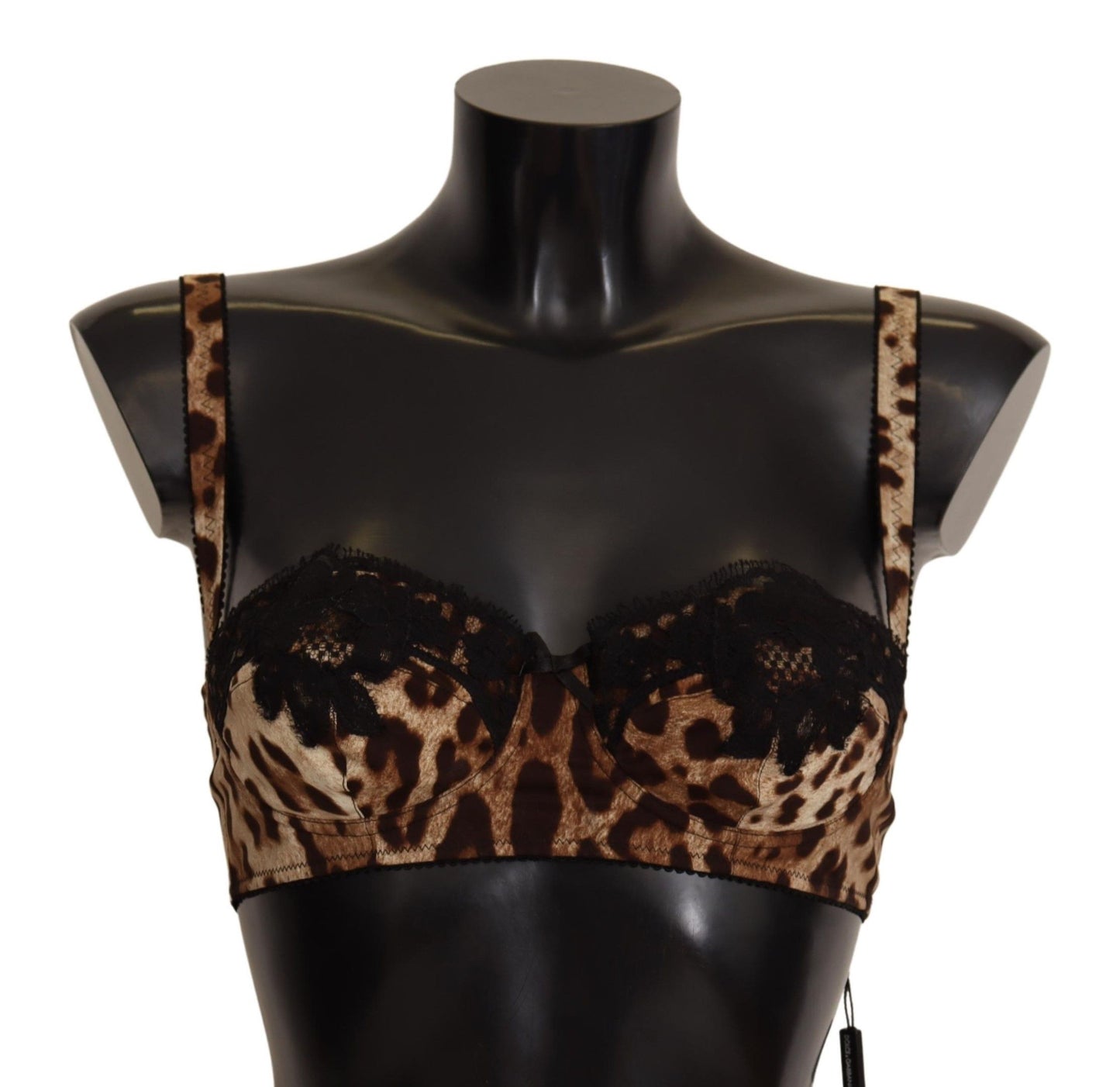 Elegant Leopard Silk Bra