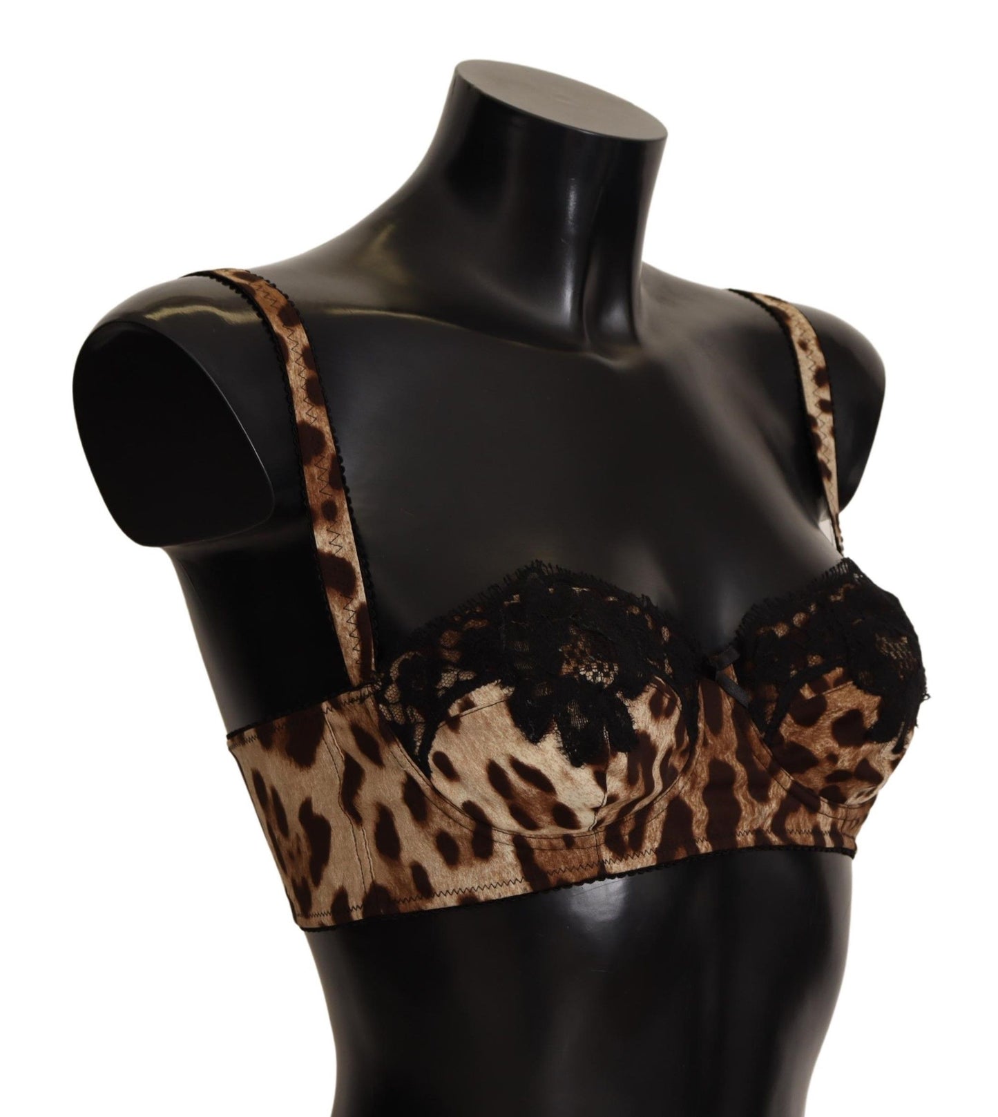 Elegant Leopard Silk Bra