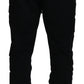 Black Cotton Men Jogger Pants