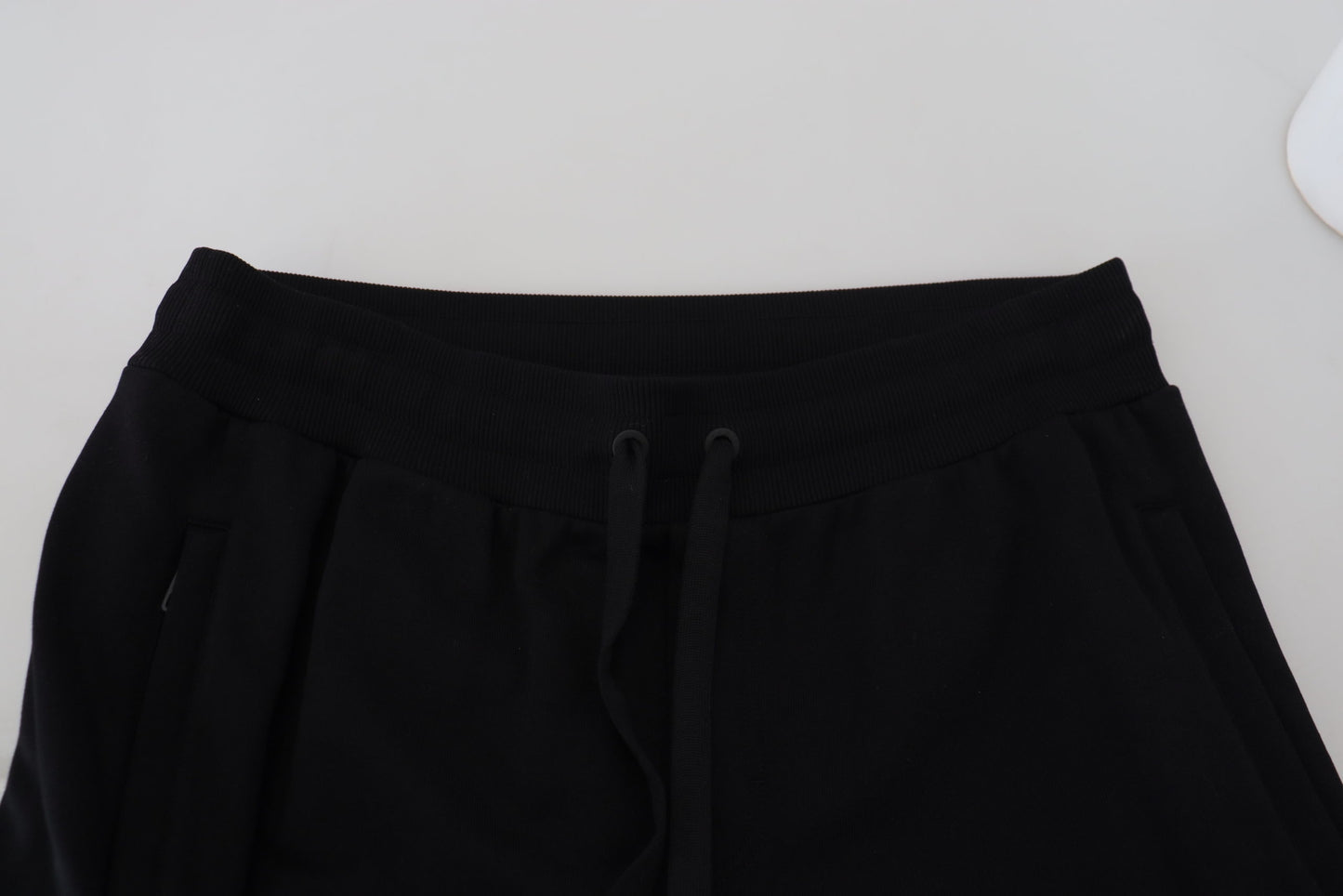 Black Cotton Men Jogger Pants