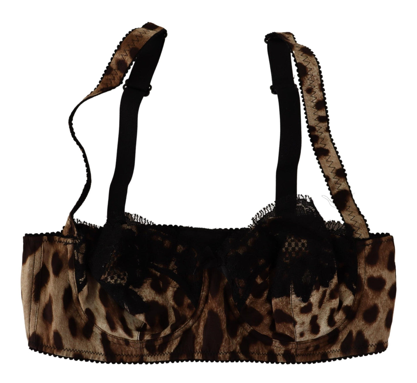 Elegant Leopard Silk Bra