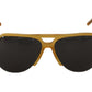 Chic Semi Rimless Double Bridge Sunglasses