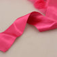 Fuchsia Fur Shearling Elegance Scarf