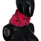 Fuchsia Fur Shearling Elegance Scarf