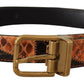 Italian Designer Multicolor Snakeskin Belt