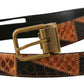 Italian Designer Multicolor Snakeskin Belt