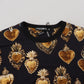 Elegant Black Cotton T-Shirt for Men