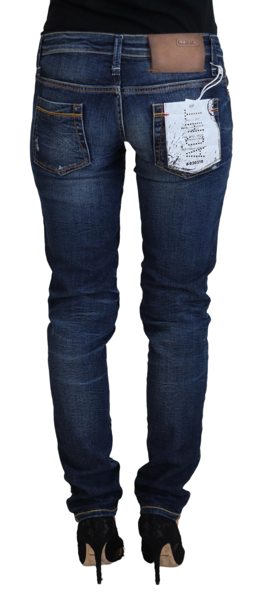 Chic Low Waist Designer Skinny Jeans