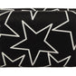 Starry Black Leather French Flap Wallet