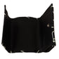 Starry Black Leather French Flap Wallet
