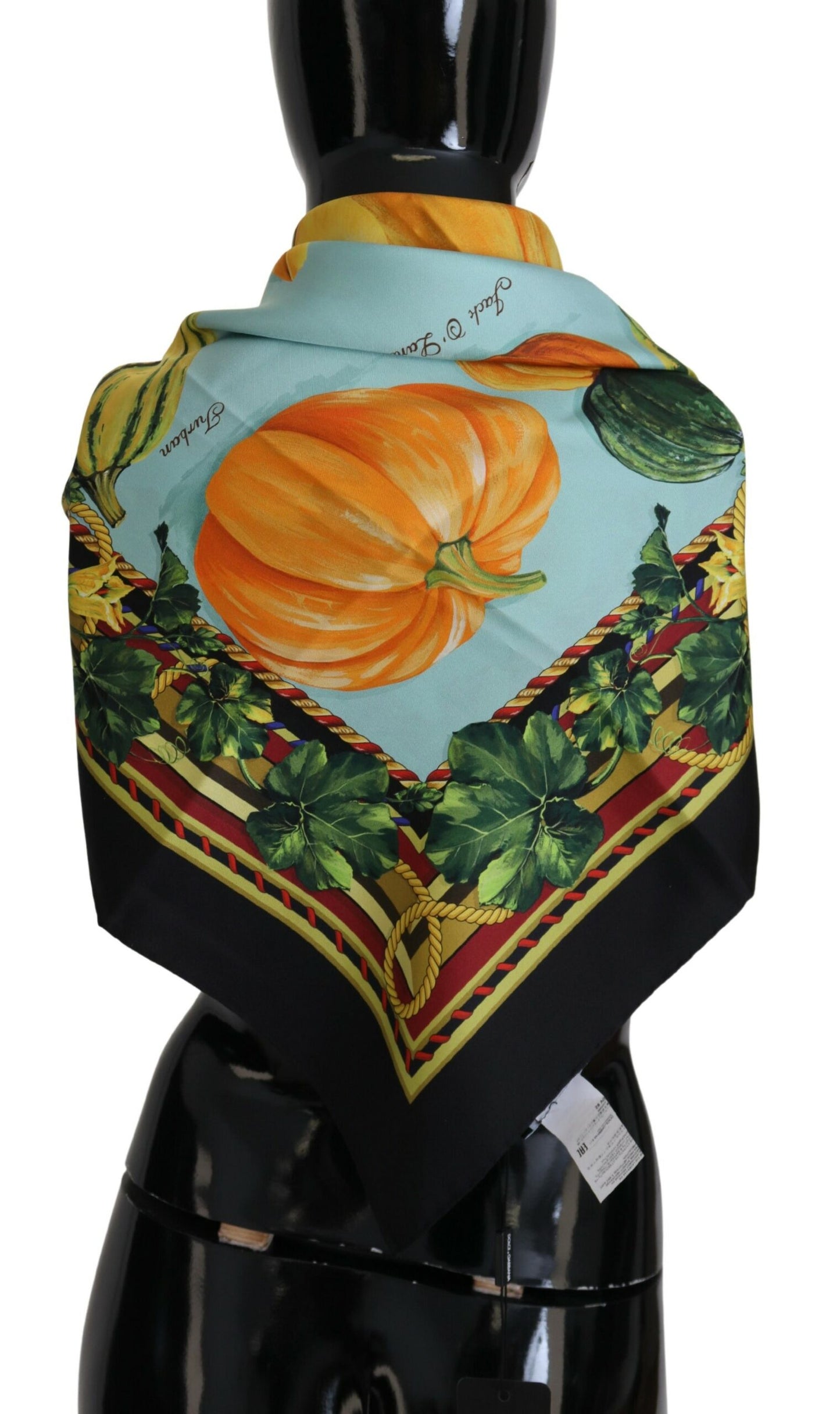 Elegant Multicolor Silk Square Scarf