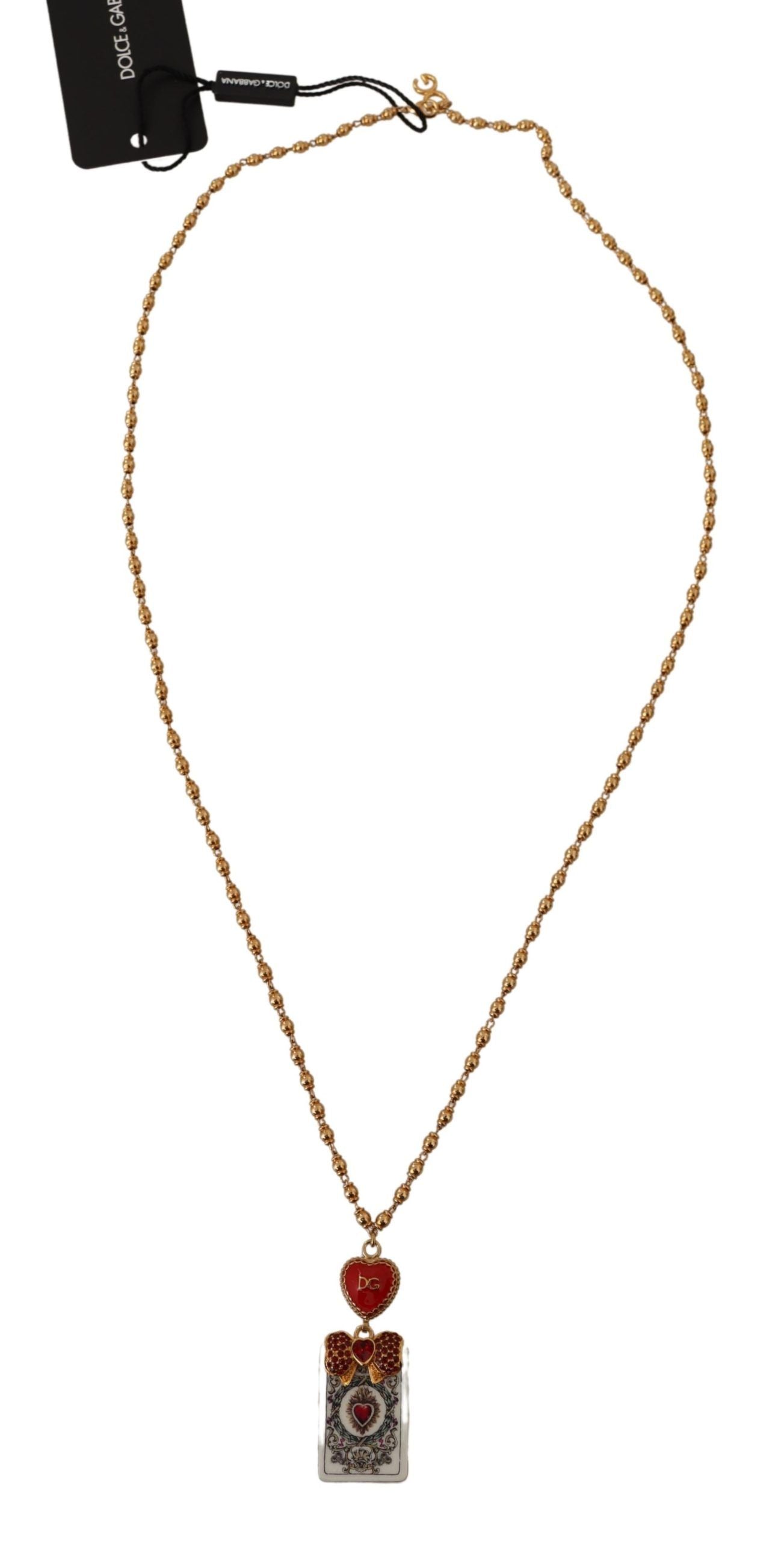 Elegant Gold & Crystal Charm Necklace