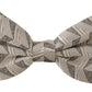 Elegant Silk Grey Bow Tie