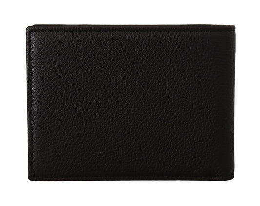 Elegant Black Leather Bifold Wallet