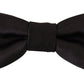 Elegant Silk Black Bow Tie