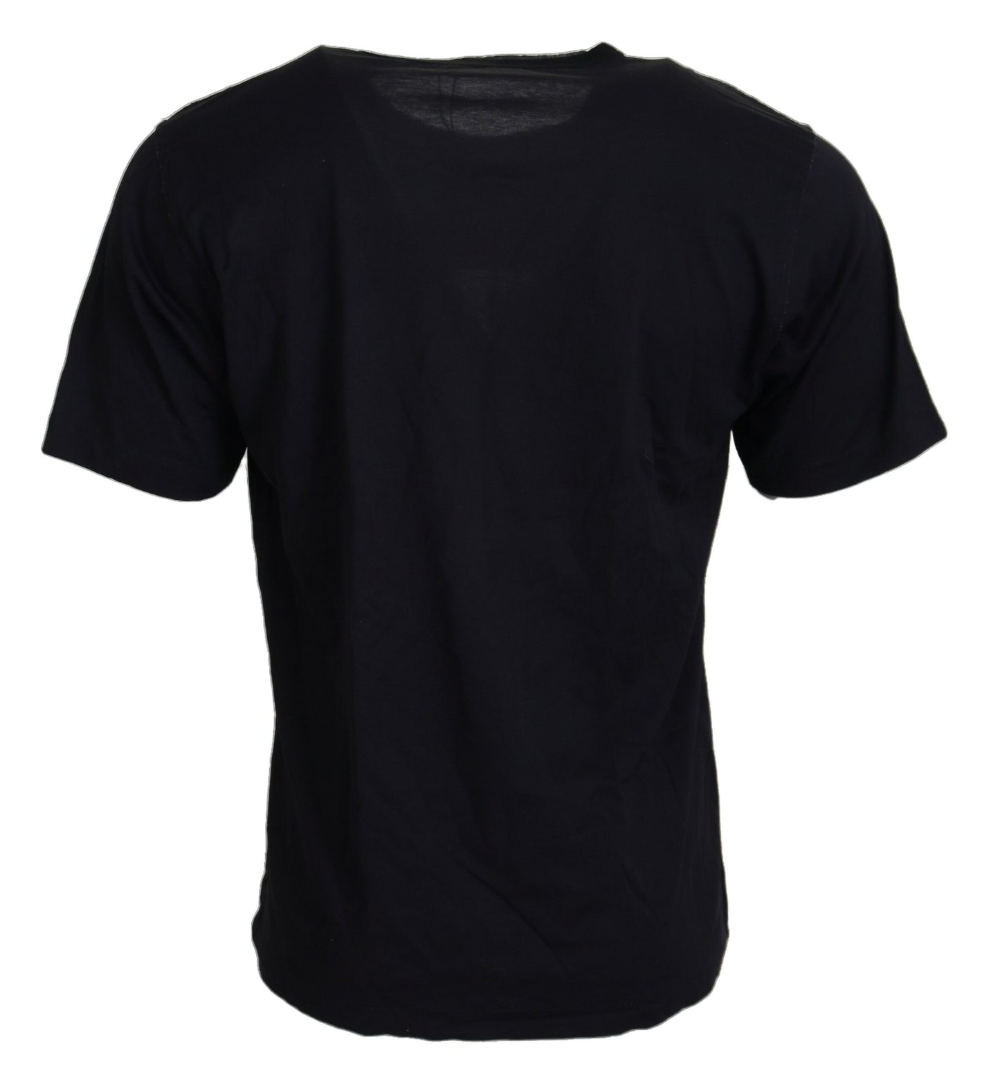 Elegant Black Crew Neck Casual Tee