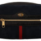 Elegant Blue Suede Belt Bag