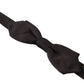 Elegant Black Silk Bow Tie