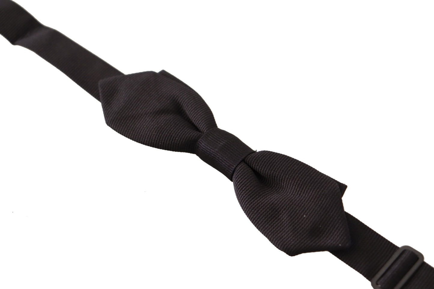 Elegant Black Silk Bow Tie