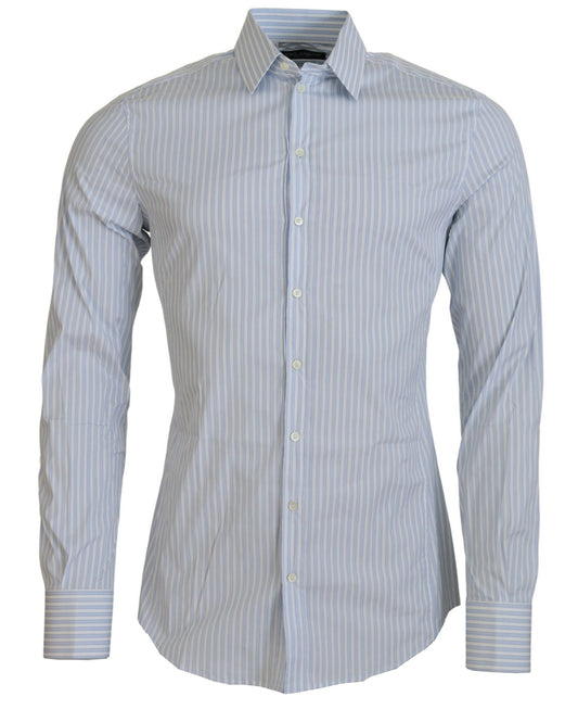 Blue Striped SICILIA Men Long Sleeves Shirt