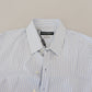 Blue Striped SICILIA Men Long Sleeves Shirt