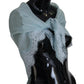 Light Blue Lace Silk Shawl Square Wrap Scarf