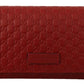 Elegant Red Leather Flap Wallet