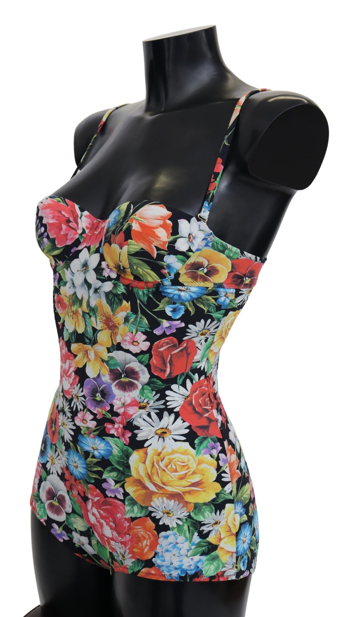 Elegant Floral One-Piece Swimsuit