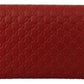 Elegant Red Leather Flap Wallet
