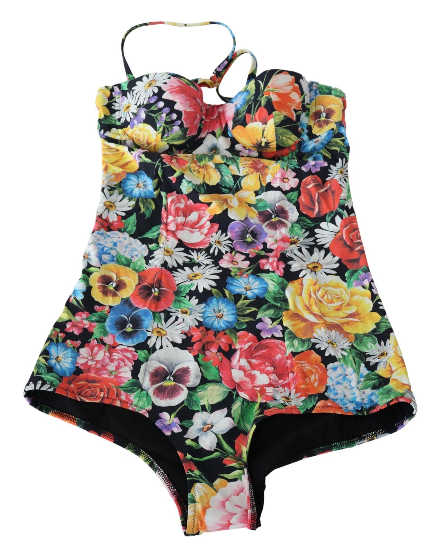 Elegant Floral One-Piece Swimsuit