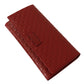 Elegant Red Leather Flap Wallet