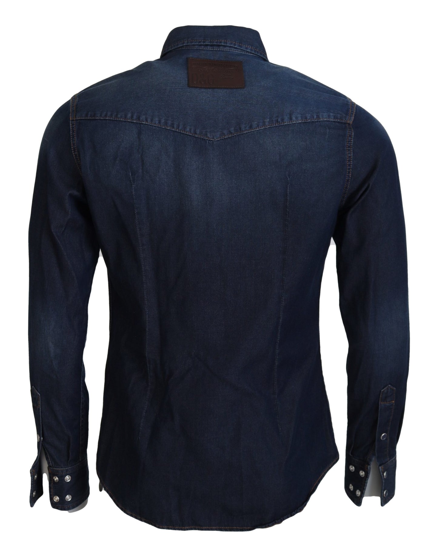 Slim Fit Casual Denim Shirt in Blue