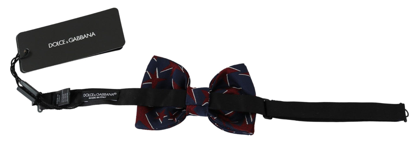 Starry Blue Bow Tie - Elegant Evening Accessory