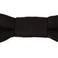 Black Silk Elegant Bow Tie