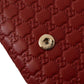 Elegant Red Leather Flap Wallet