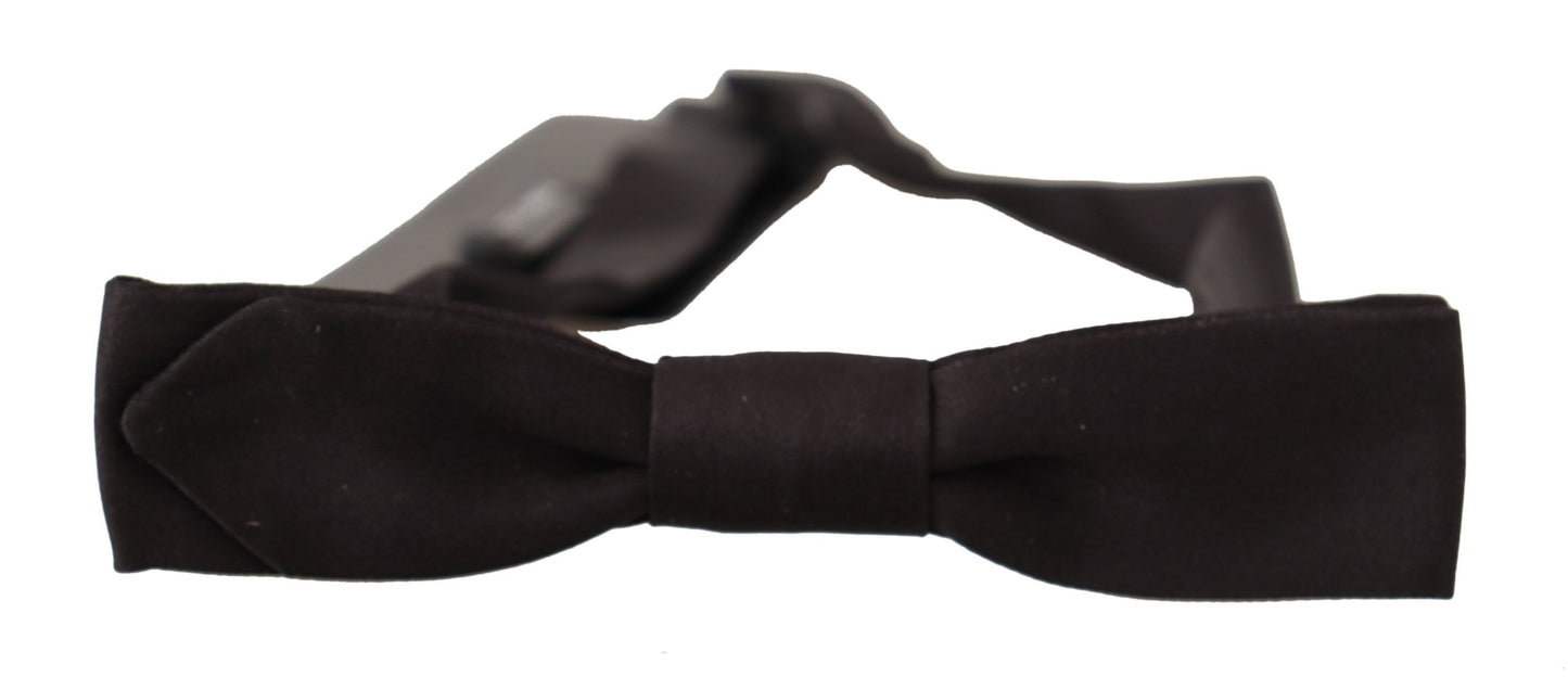 Black Silk Elegant Bow Tie