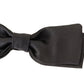 Elegant Black Silk Bow Tie