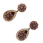 Baroque Sicilian Dangle Clip-on Earrings
