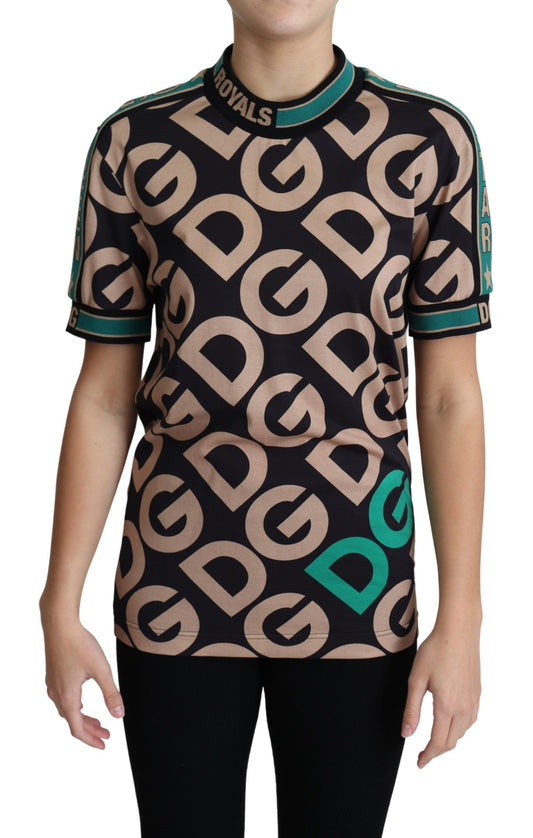 Multicolor Crew Neck Jersey Shirt