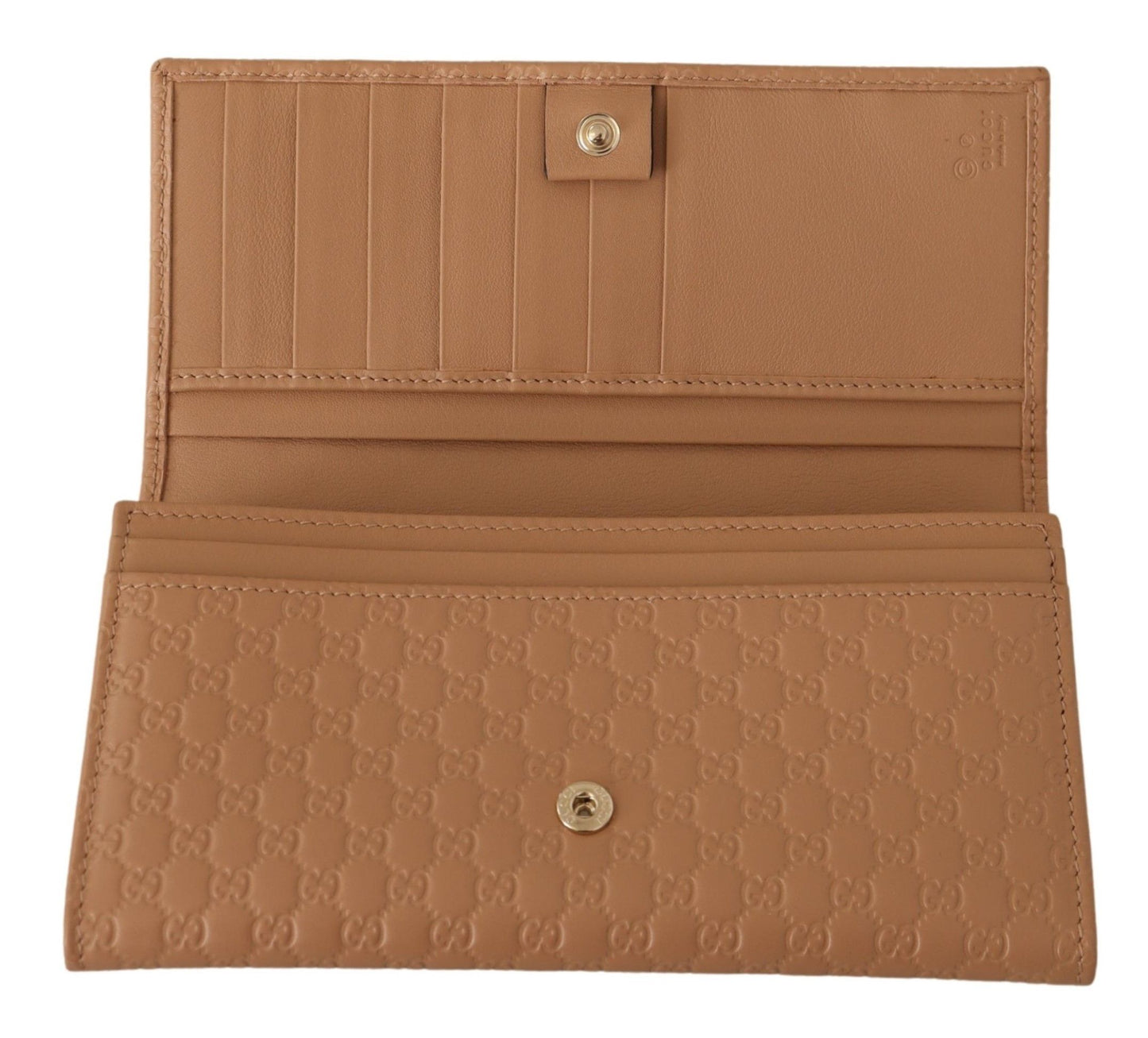 Elegant Leather Snap Closure Wallet