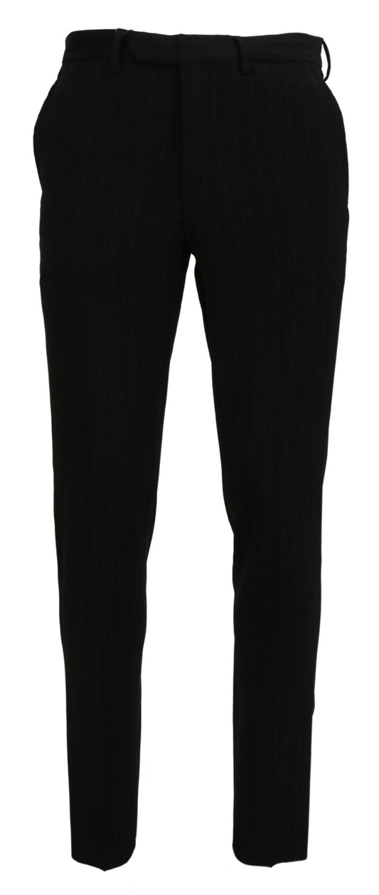 Black Tapered Chino Men Formal Pants