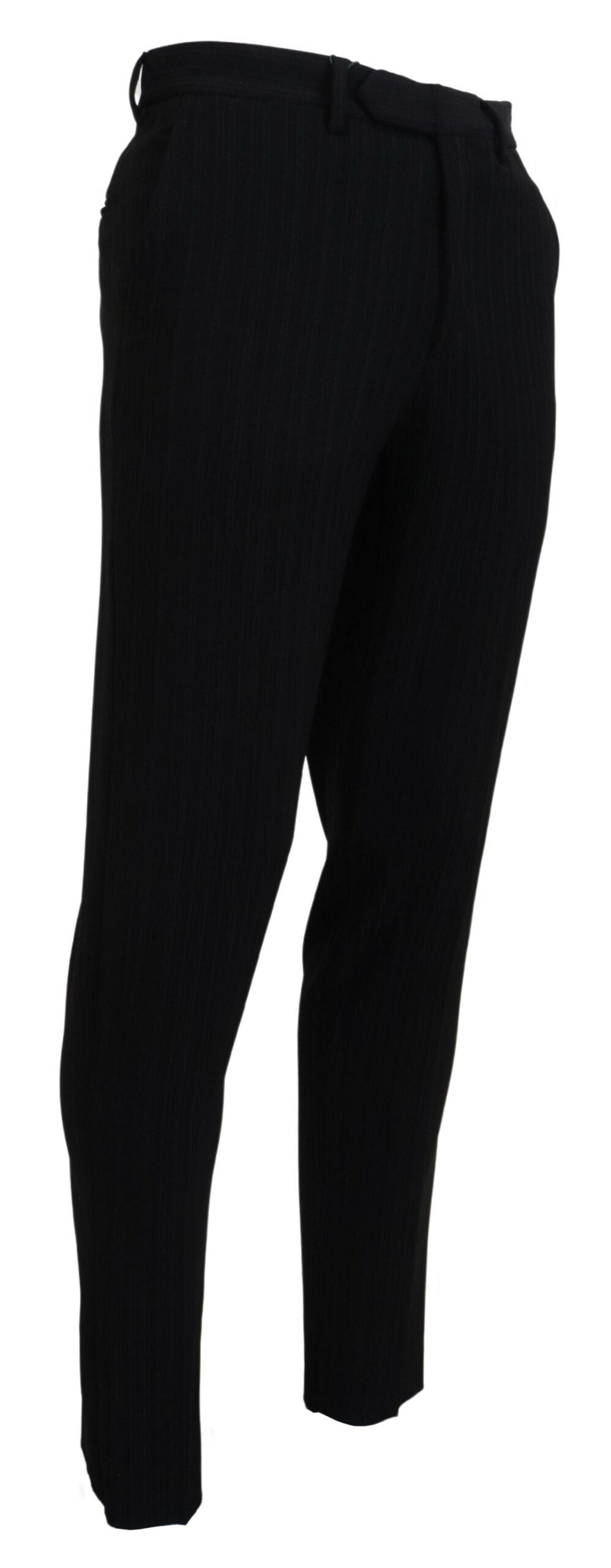 Black Tapered Chino Men Formal Pants