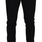 Black Cotton Stretch Mens Formal Dress Pants