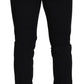 Black Cotton Stretch Mens Formal Dress Pants