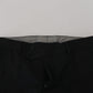 Black Cotton Stretch Mens Formal Dress Pants