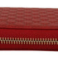 Elegant Leather Zip Wallet in Ravishing Red