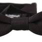 Elegant Black Silk Bow Tie