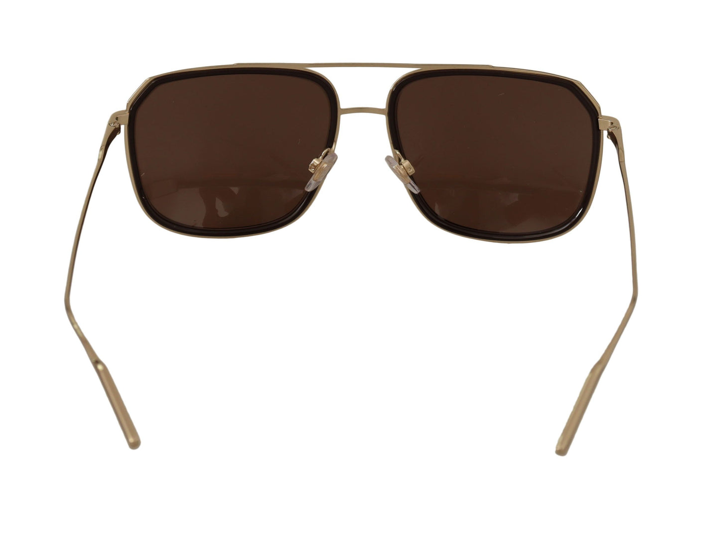 Elegant Gold Frame Brown Lens Sunglasses